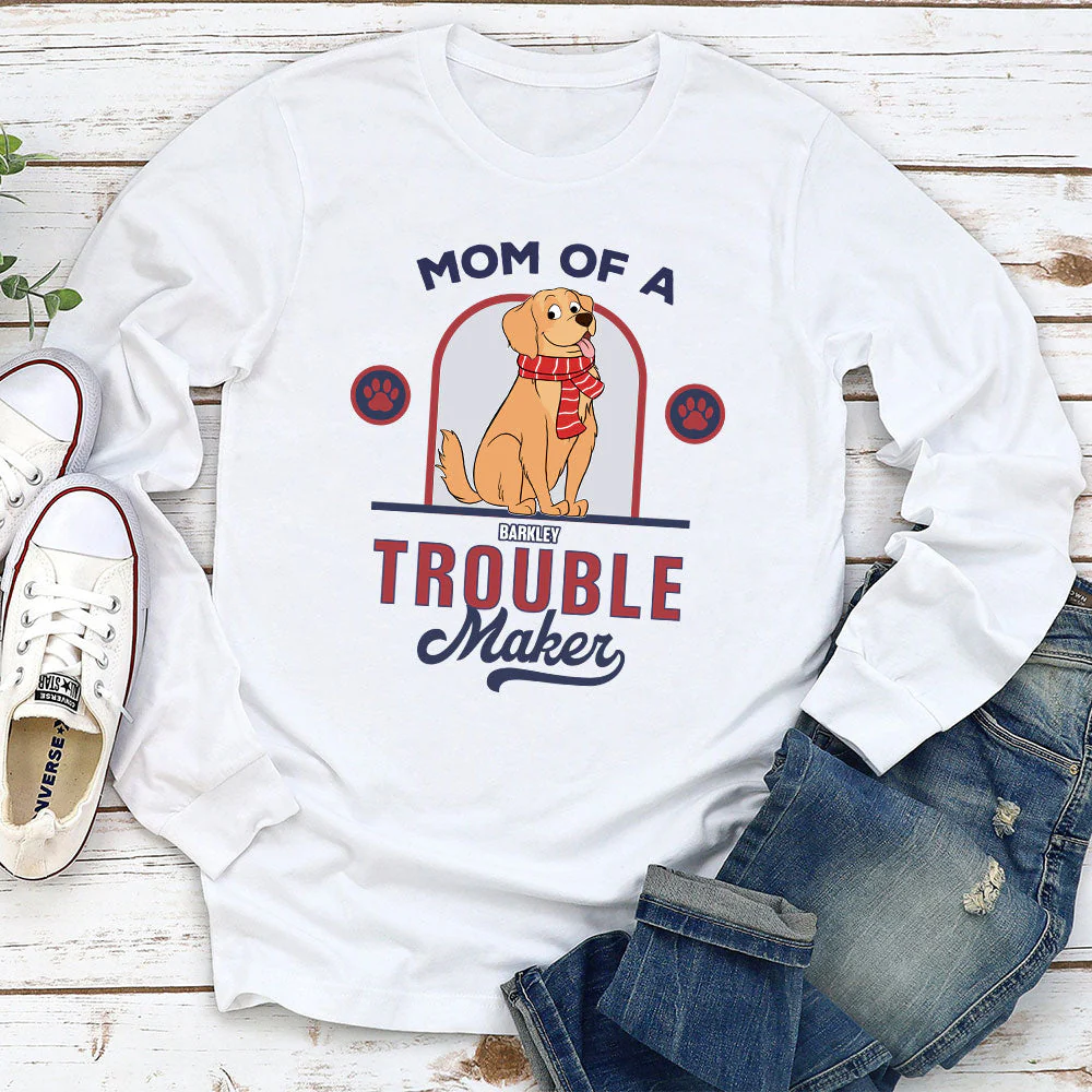 Troublemaker - Personalized Custom Long Sleeve T-shirt - Image 2