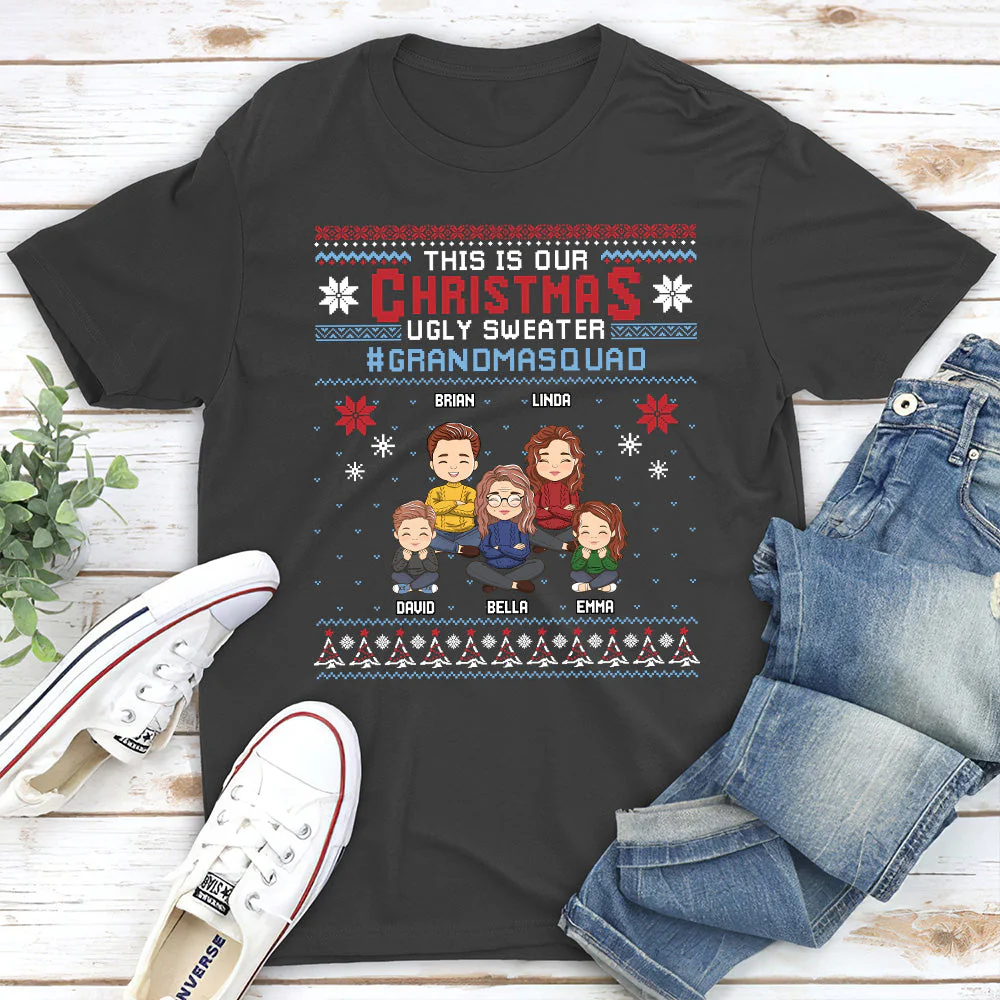 Ugly Sweater - Personalized Custom Unisex T-shirt - Image 5
