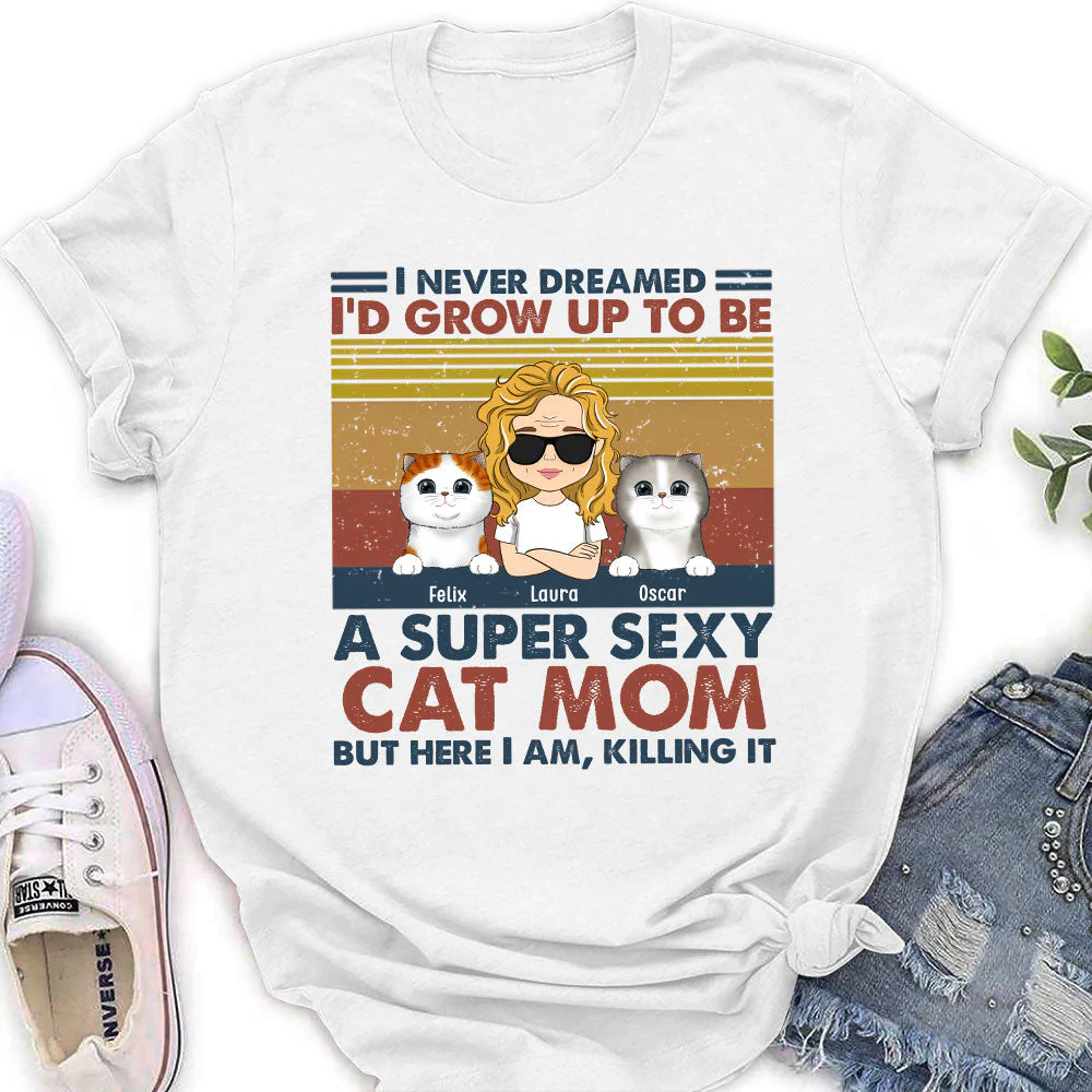 Ultimate Cat Dad - Personalized Custom Women's T-shirt - Image 2