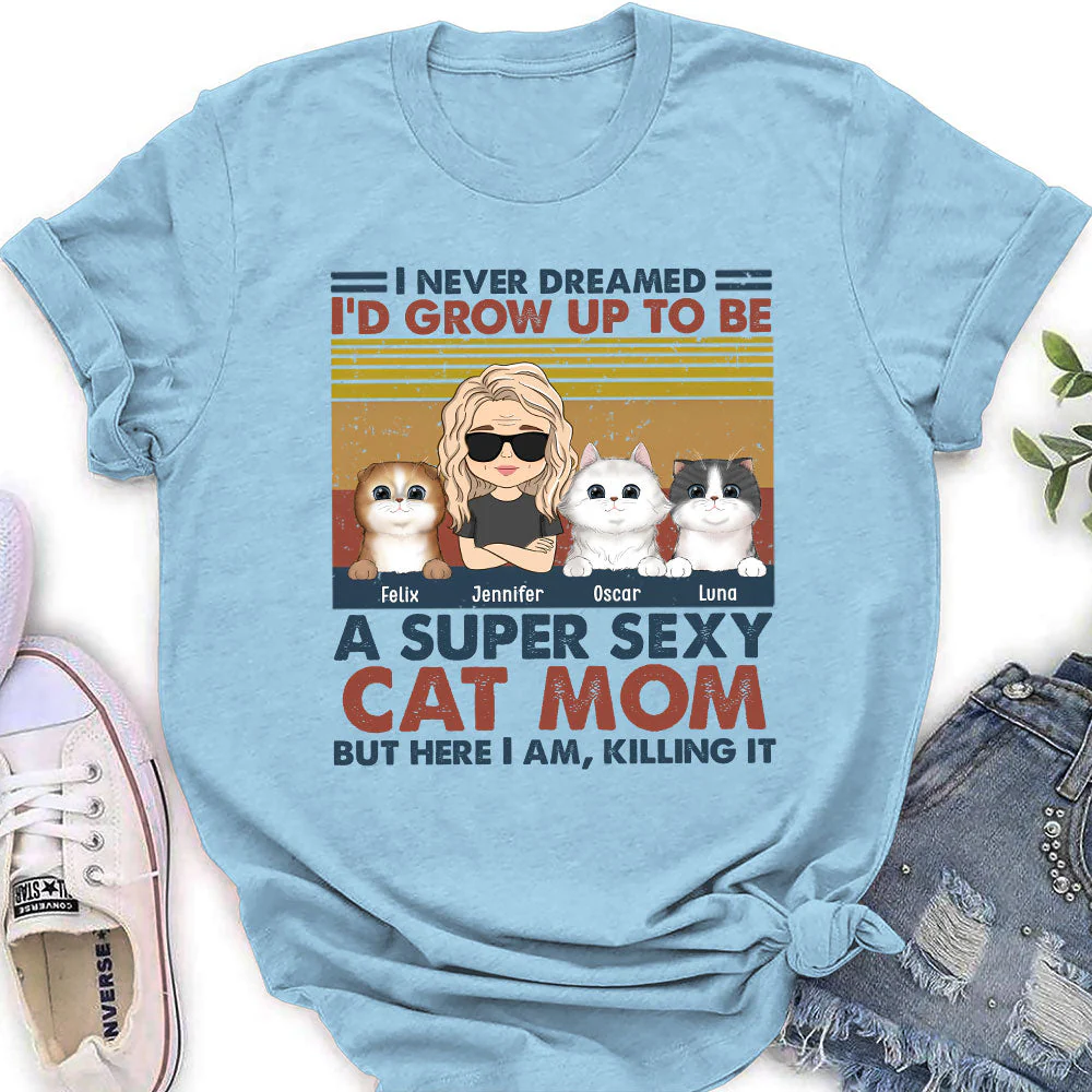 Ultimate Cat Dad - Personalized Custom Women's T-shirt - Image 3