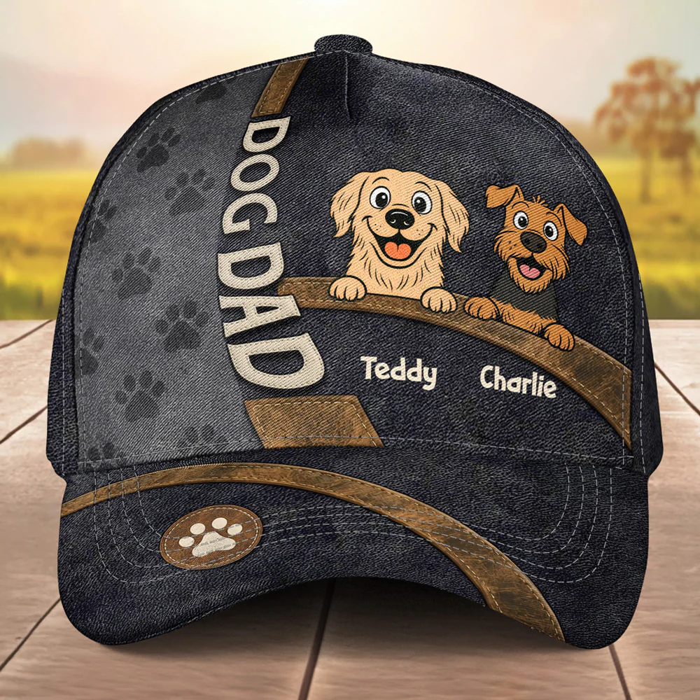 Ultimate Dog Dad - Personalized Custom Classic Cap - Image 2