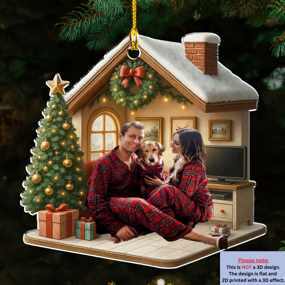 Under One Roof Photo - Personalized Custom 3D Effect Acrylic Ornament - Image 7
