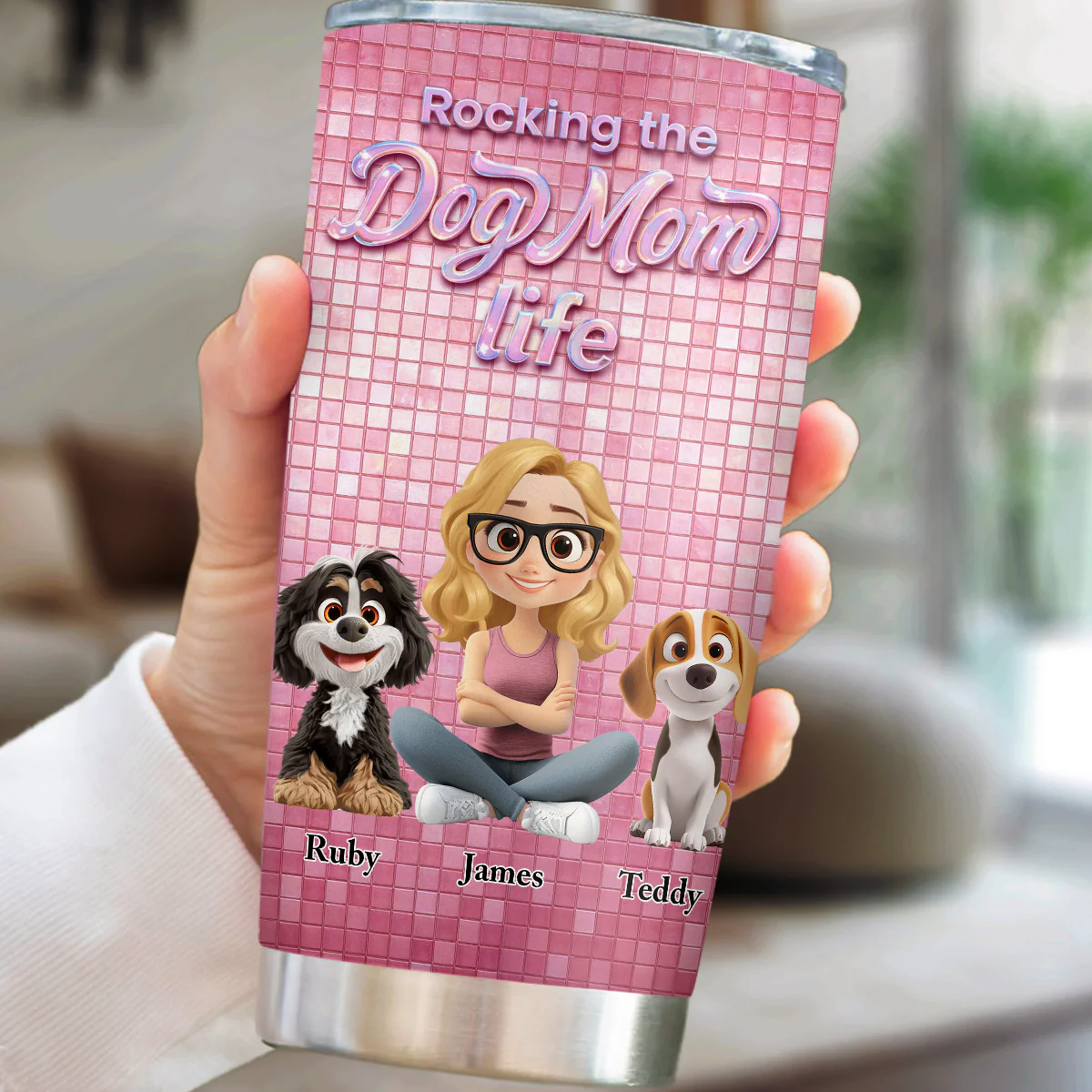 Under The Disco Light - Personalized Custom 3D Effect Tumbler - Image 2