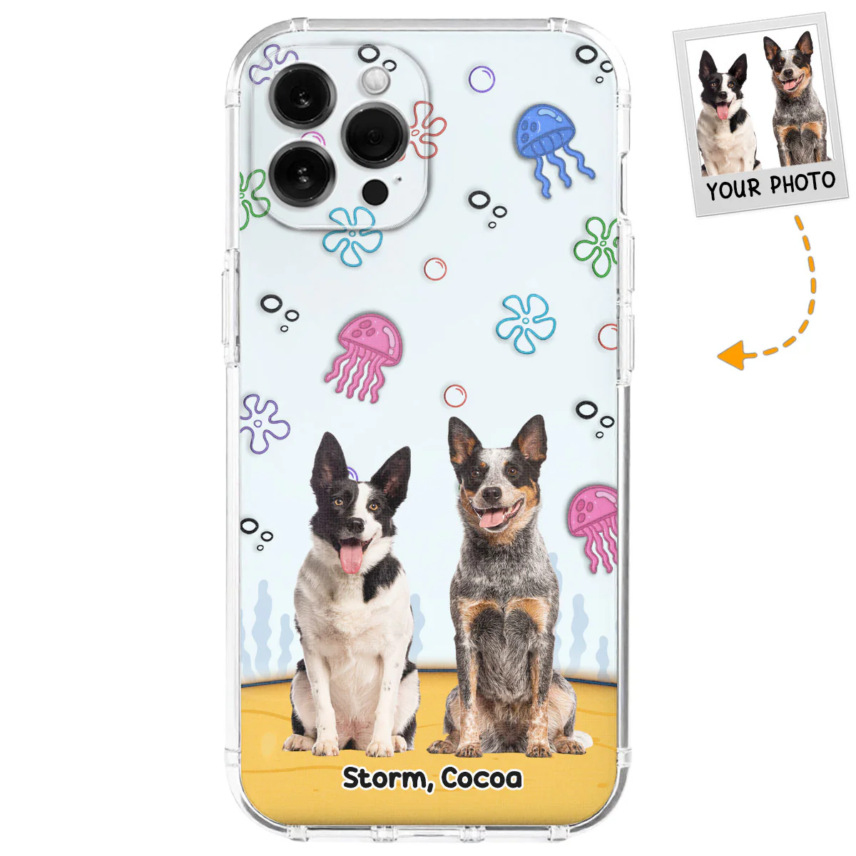 Under The Sea Photo - Personalized Custom 3D Inflated Effect Phone Case
