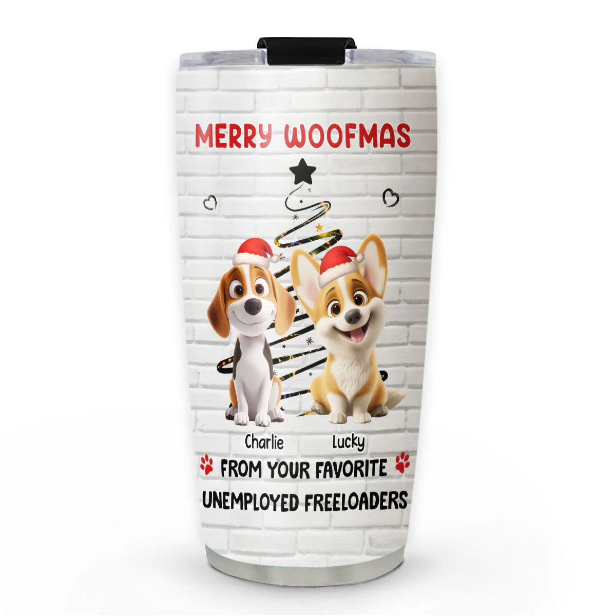 Unemployed Freeloader Christmas - Personalized Custom Tumbler