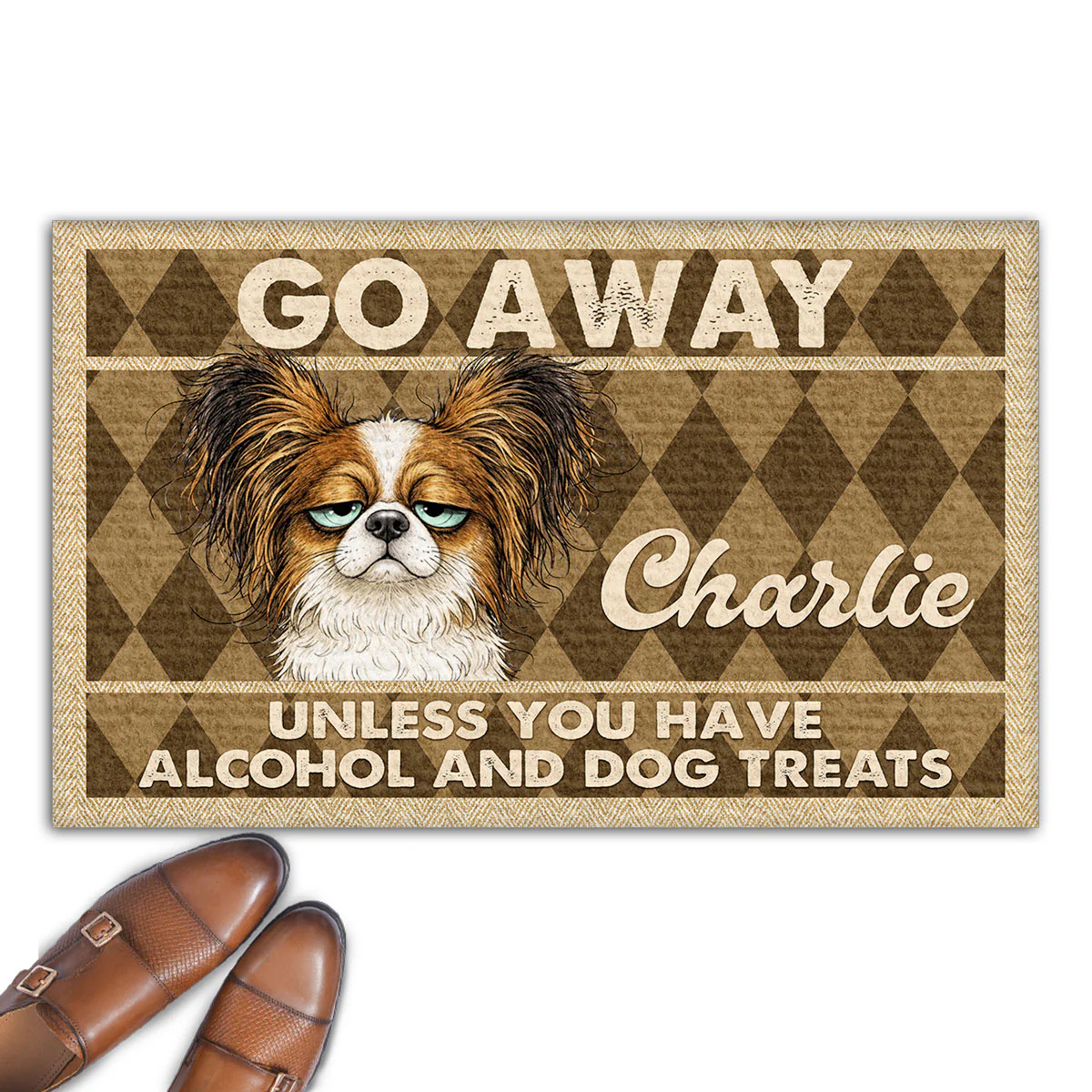 Unless You Have Alcohol And Dog Treats - Personalized Custom Doormat