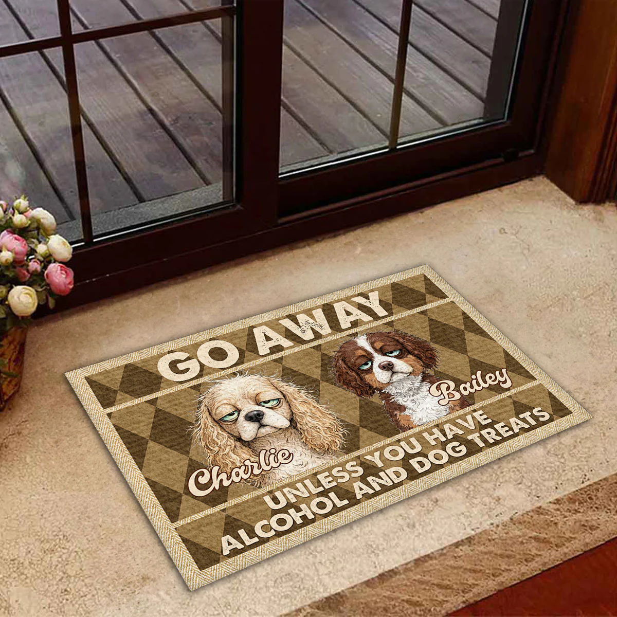 Unless You Have Alcohol And Dog Treats - Personalized Custom Doormat - Image 4