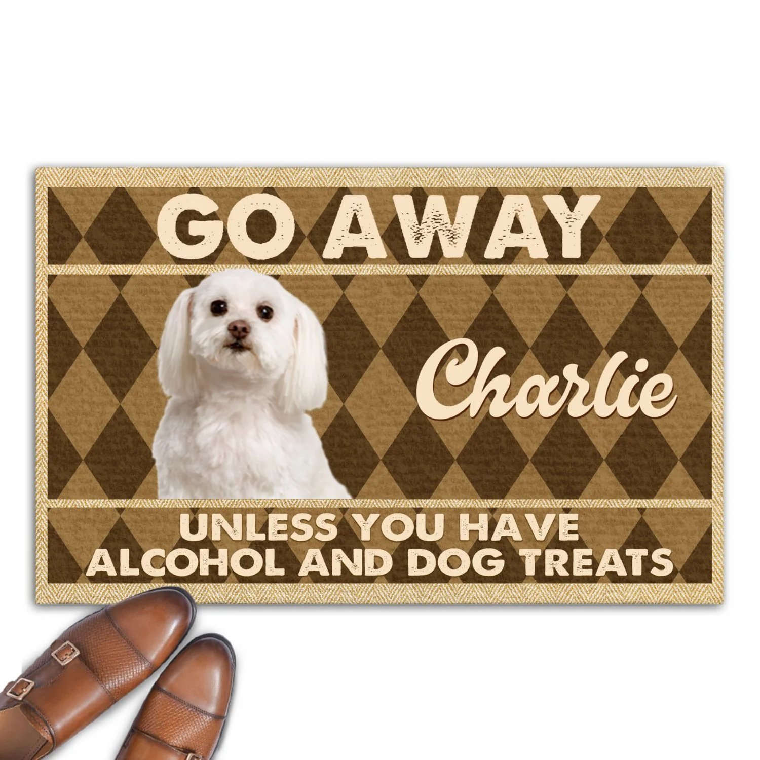 Unless You Have Alcohol And Dog Treats Photo - Personalized Custom Doormat - Image 3