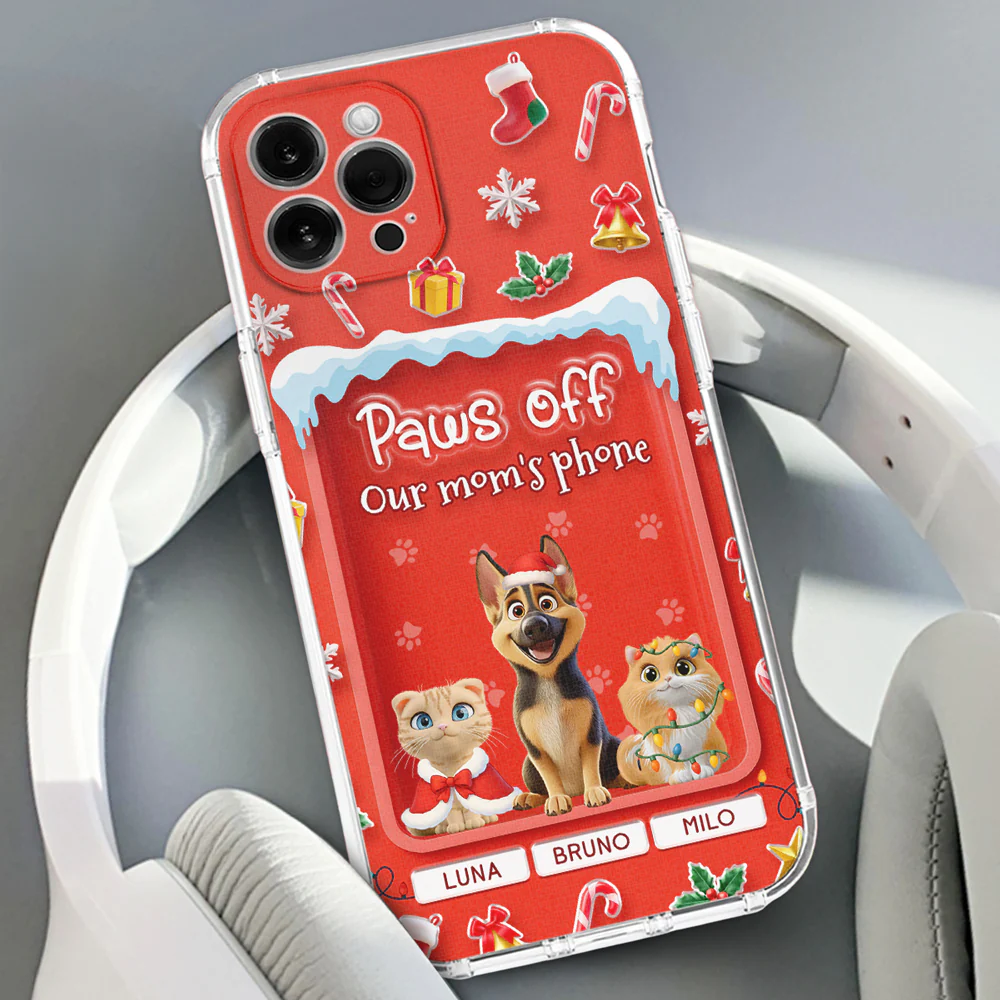 Us Under The Mistletoe - Personalized Custom 3D Effect Phone Case - Image 3