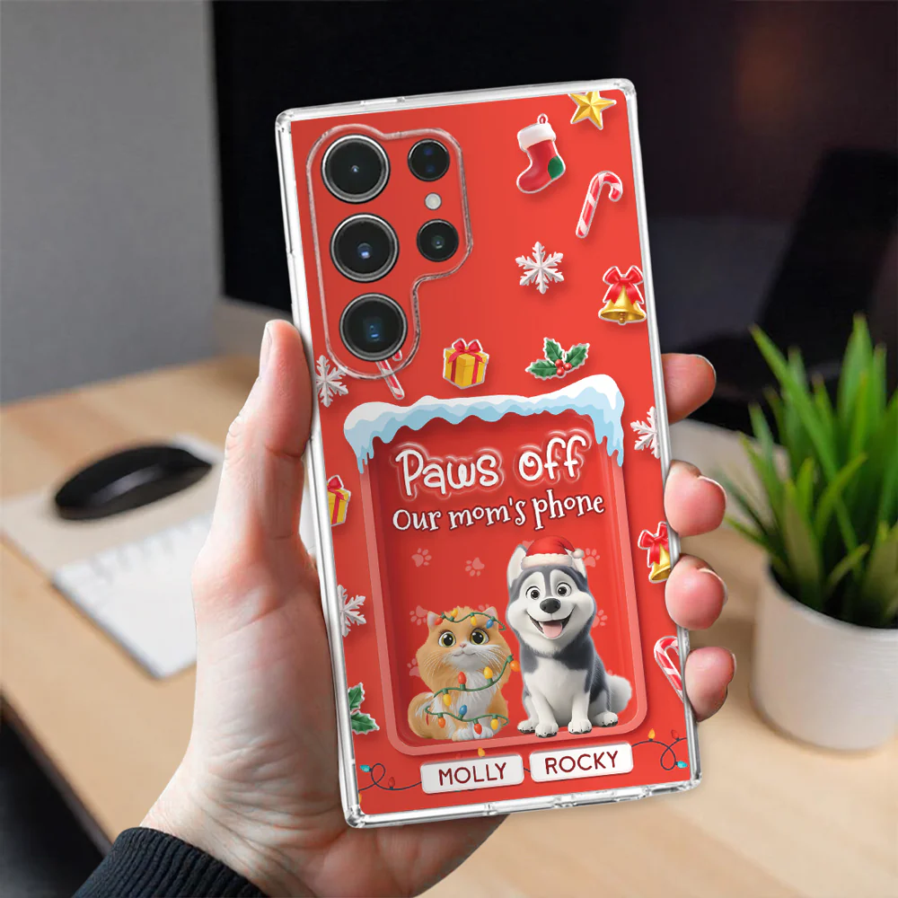 Us Under The Mistletoe - Personalized Custom 3D Effect Phone Case - Image 5