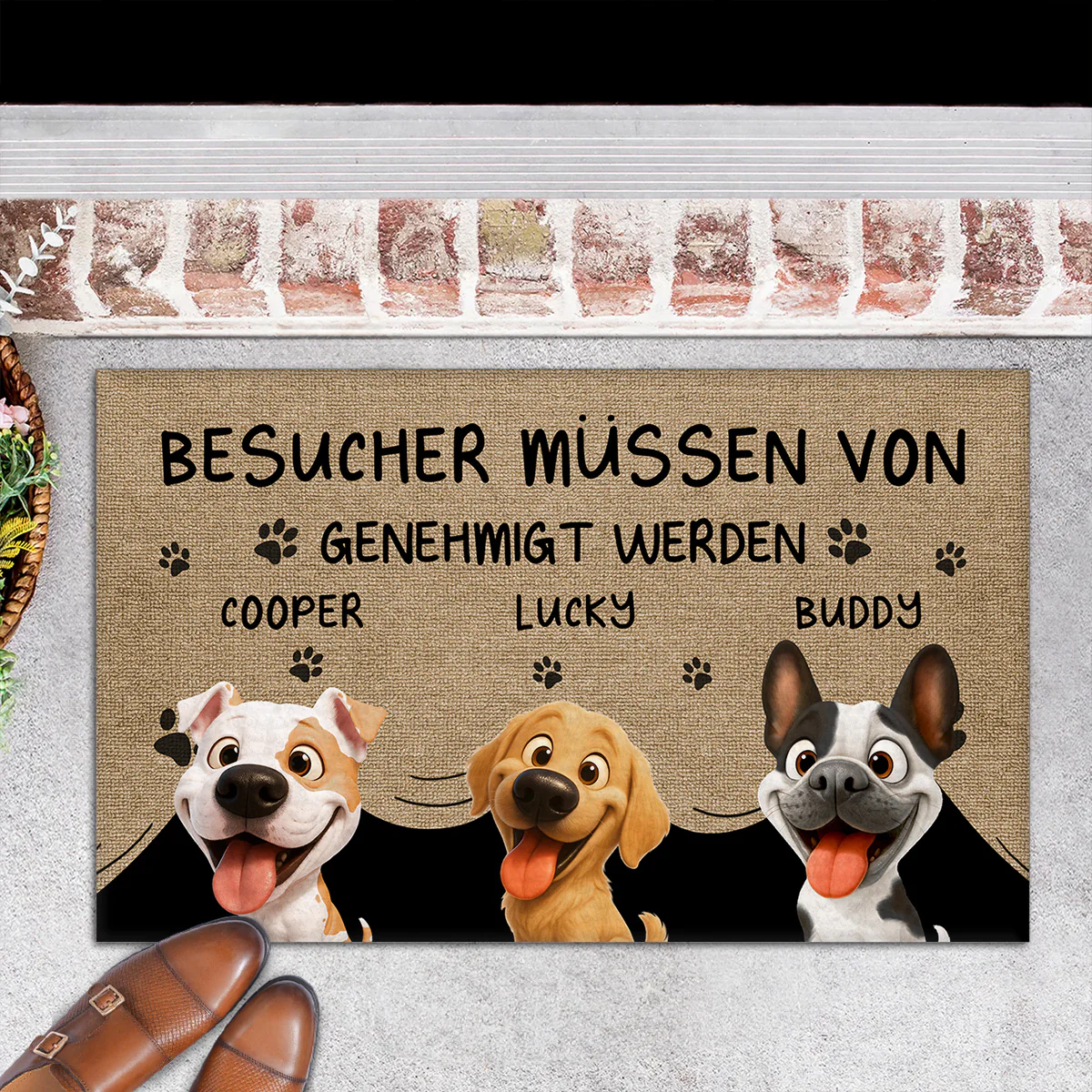 Vom Hund Genehmigt Werden - Personalisierte Fußmatte - Image 6