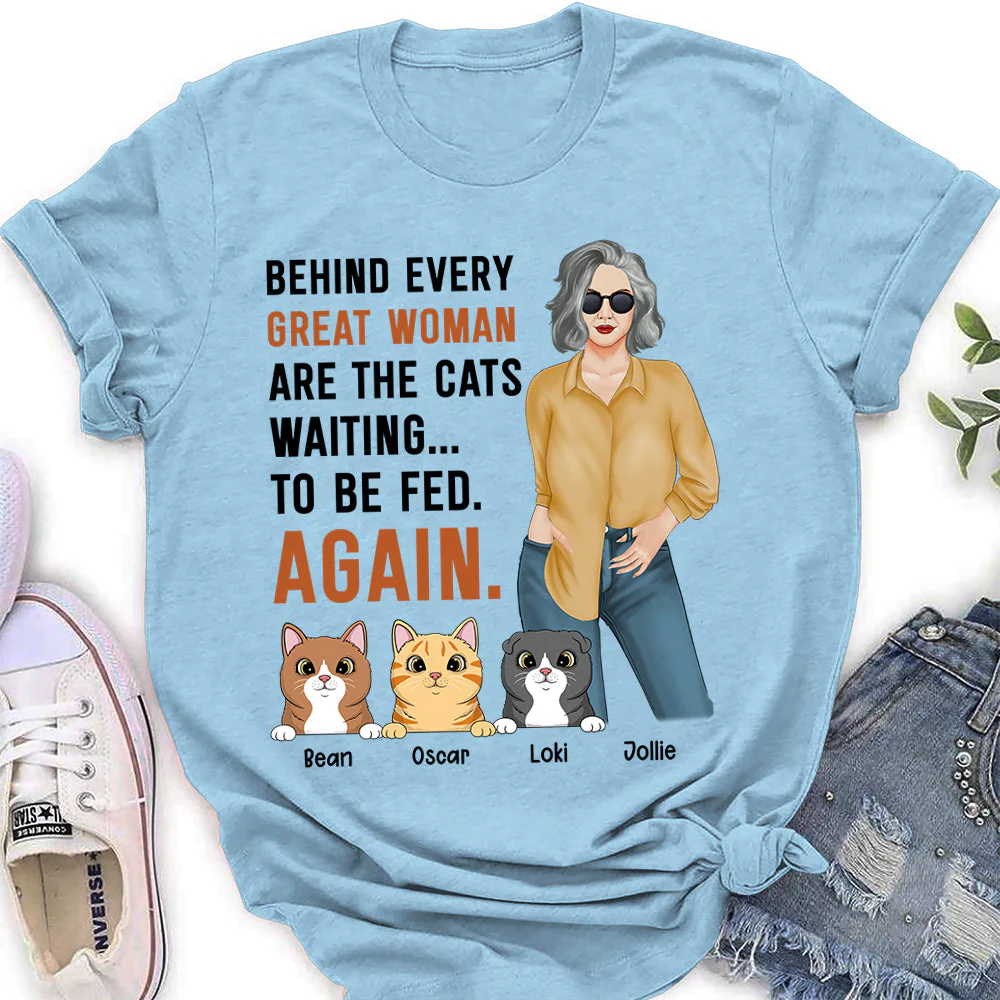 Waiting To Be Fed - Personalized Custom Women's T-shirt - Image 3