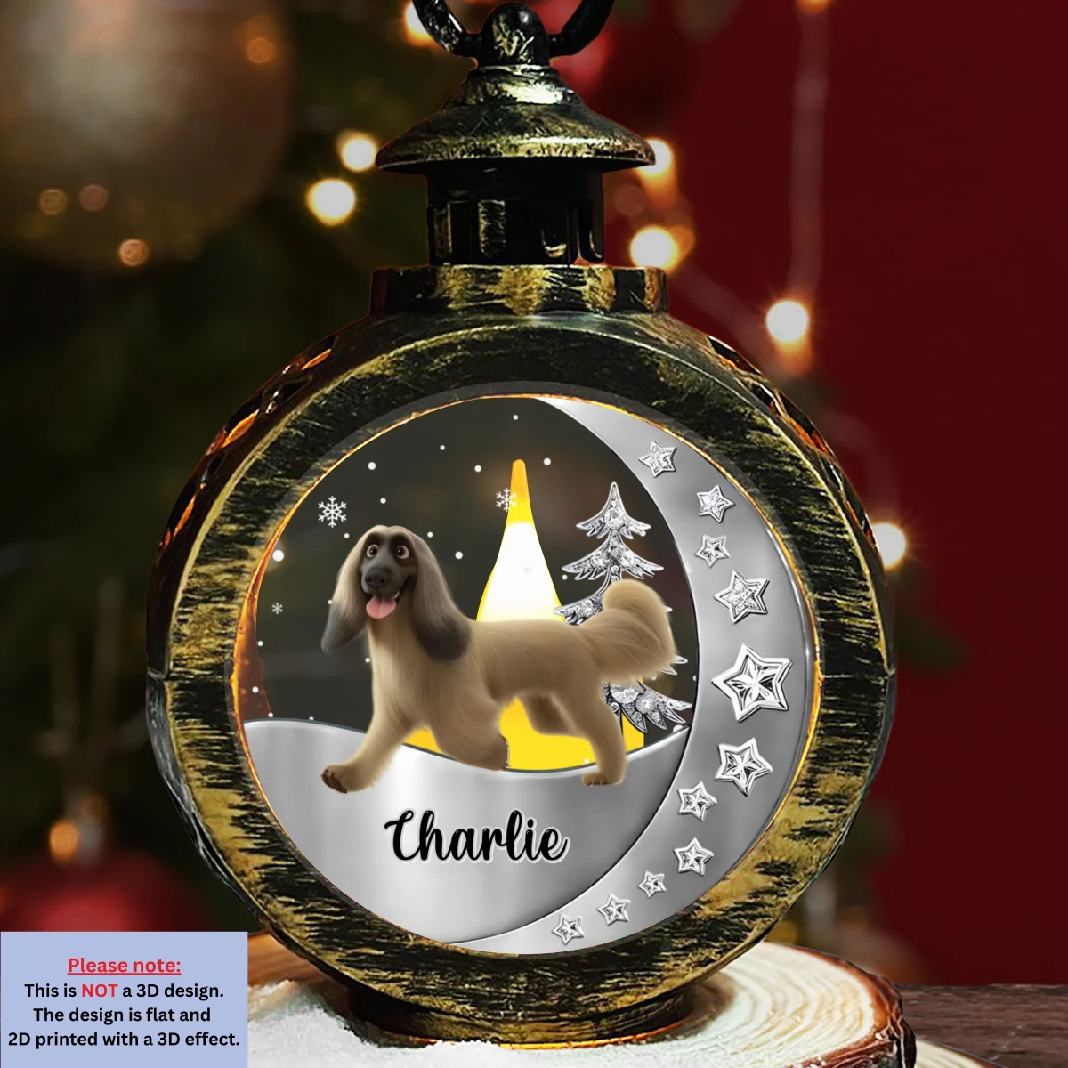 Walking Beside You - Personalized Custom 3D Effect Christmas Lantern - Image 7
