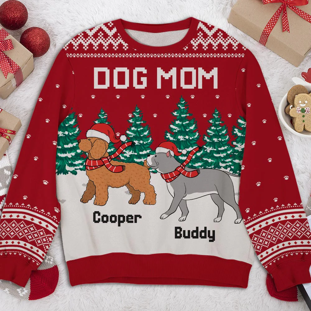 Walking in Snow - Personalized Custom All-Over-Print Sweatshirt - Image 2