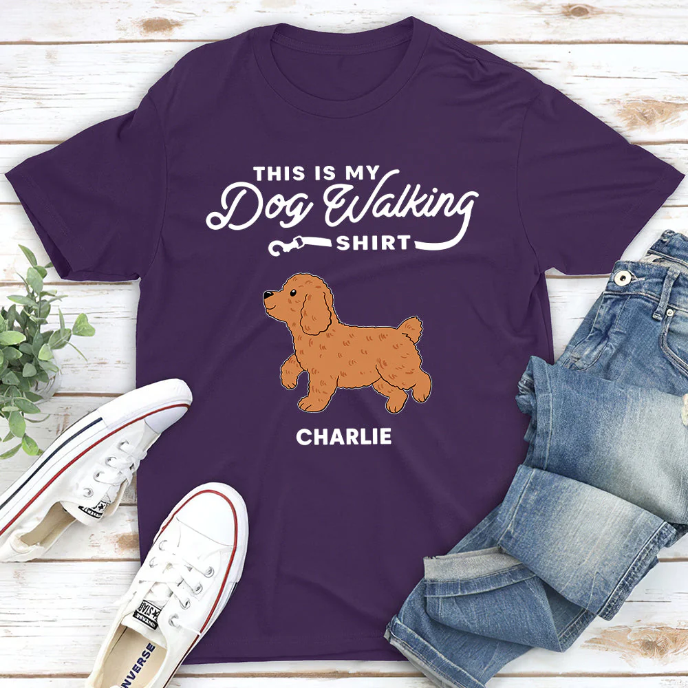 Walking Shirt - Personalized Custom Unisex T-shirt - Image 4