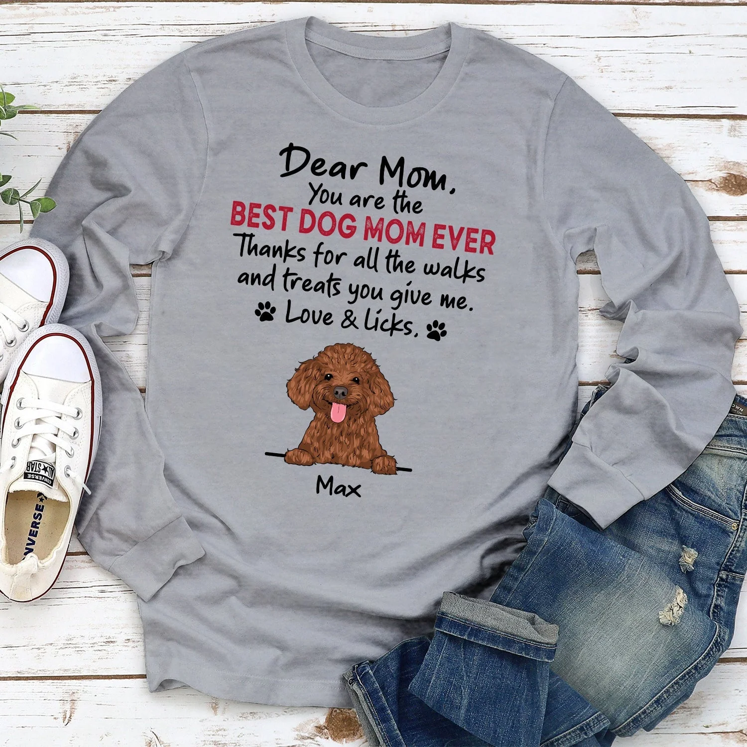 Walks And Treats - Personalized Custom Long Sleeve T-shirt - Image 3