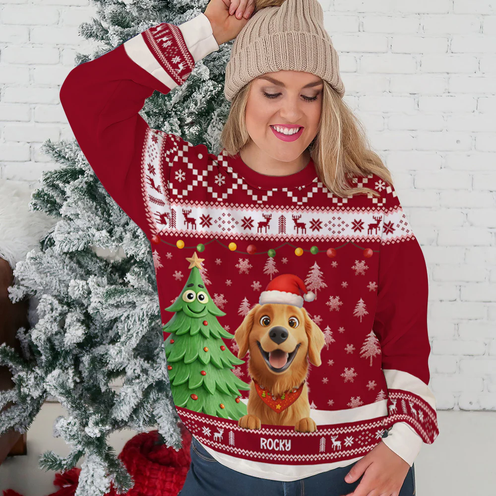 Warm And Fun - Personalized Custom All-Over-Print Sweatshirt - Image 5