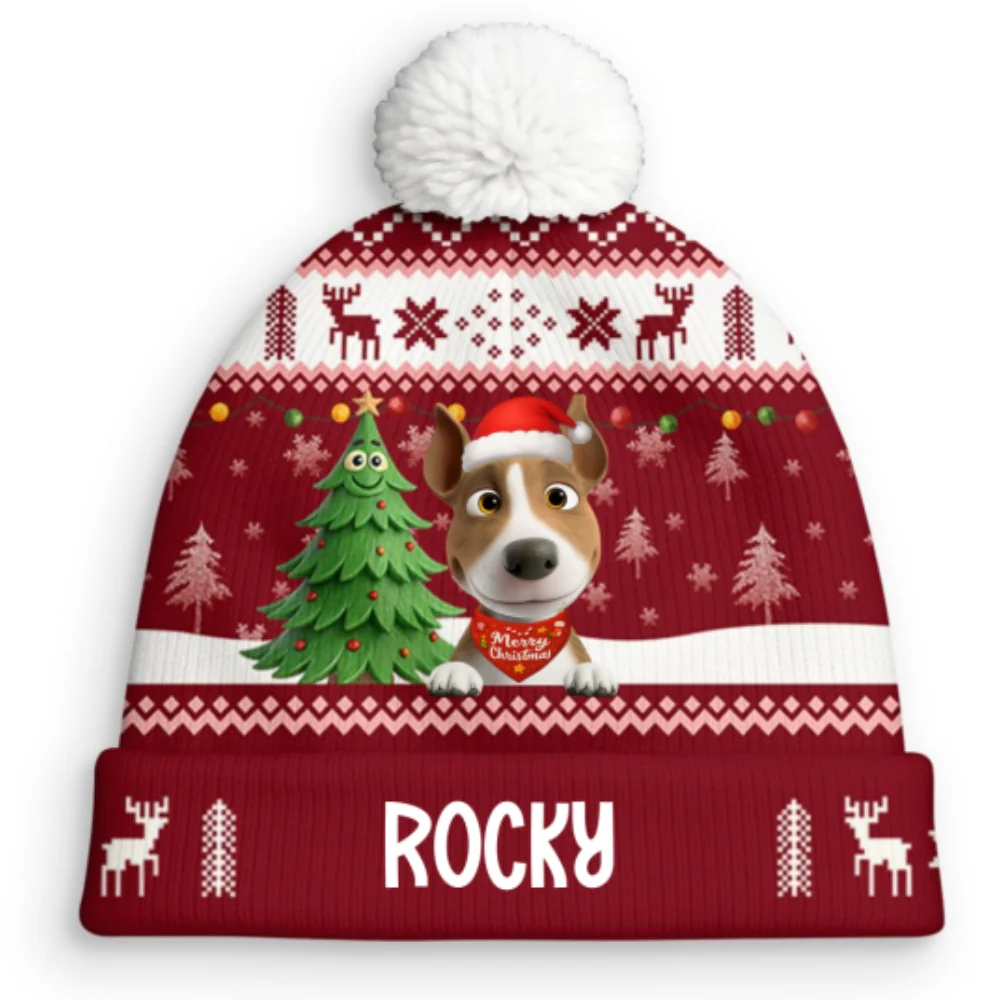Warm And Fun - Personalized Custom Bobble Beanie Hat - Image 7