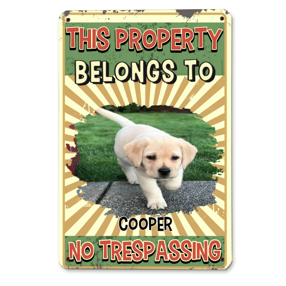 Warning You Photo - Personalized Custom Metal Sign - Image 2