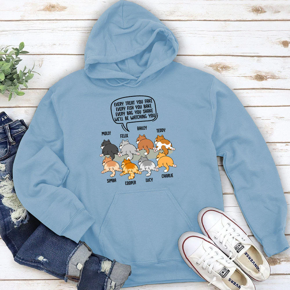 Watching You Cat Butt - Personalized Custom Hoodie - Image 3
