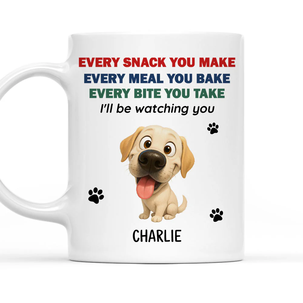 Watching You Dad Mom - Personalized Custom Coffee Mug