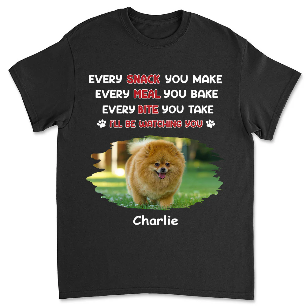 Watching You Forever Photo - Personalized Custom Unisex T-shirt