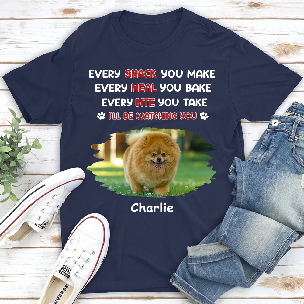 Watching You Forever Photo - Personalized Custom Unisex T-shirt - Image 3