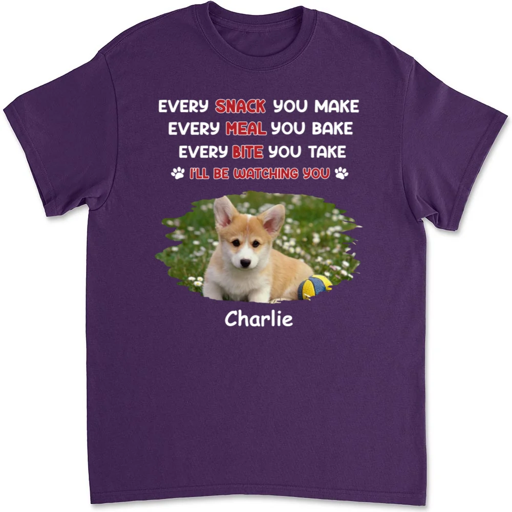 Watching You Forever Photo - Personalized Custom Unisex T-shirt - Image 8