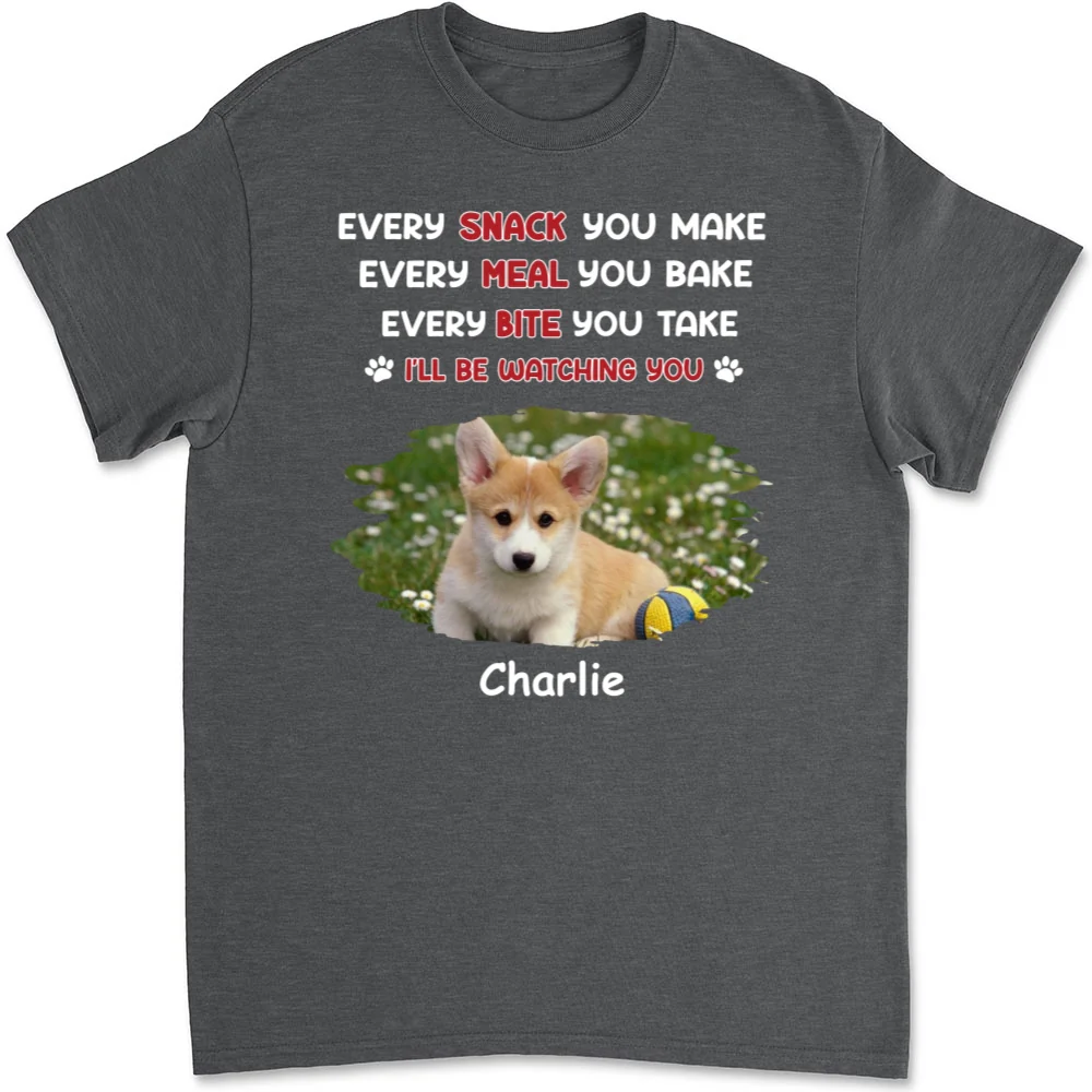 Watching You Forever Photo - Personalized Custom Unisex T-shirt - Image 9