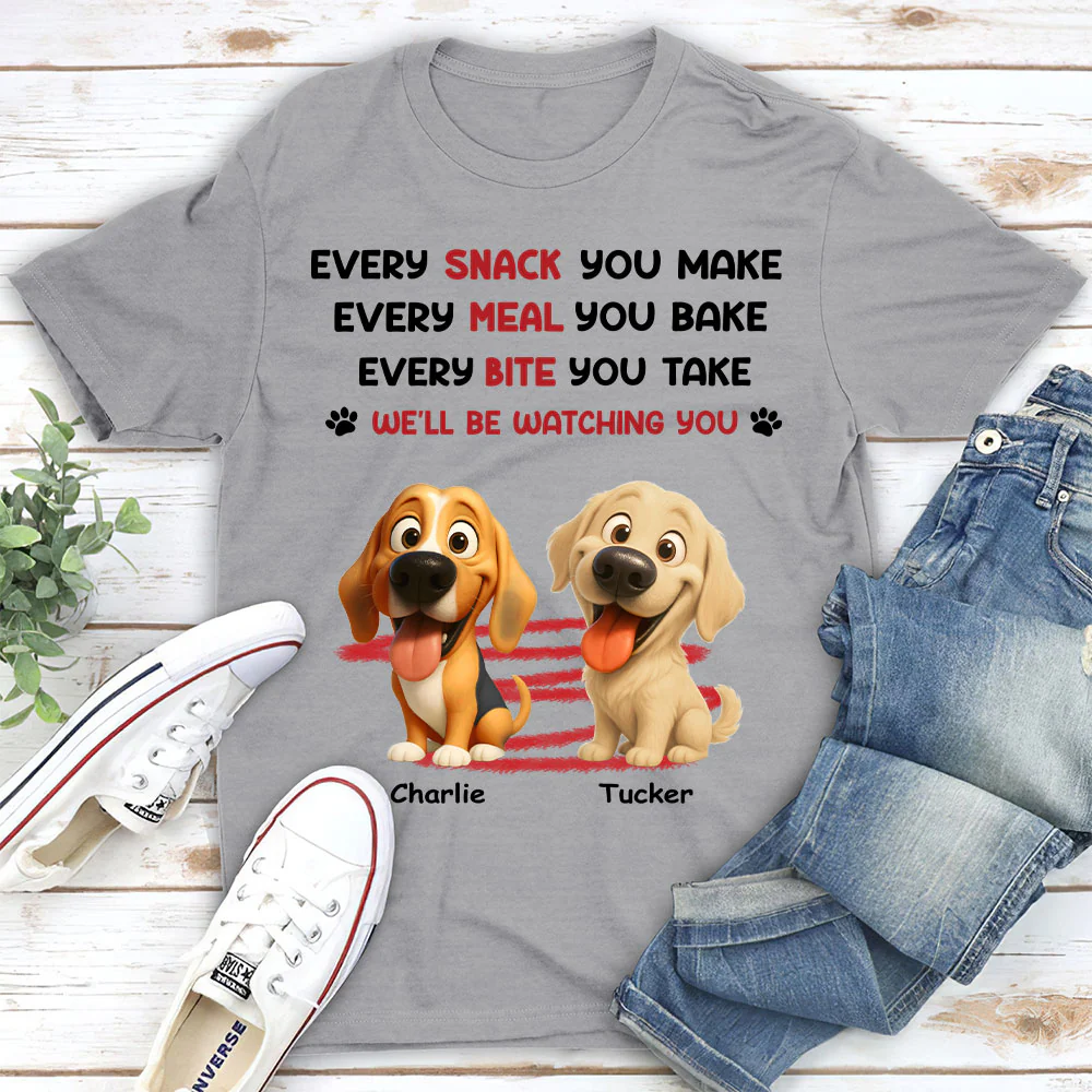 Watching You Forever Version 2 - Personalized Custom Unisex T-Shirt - Image 2
