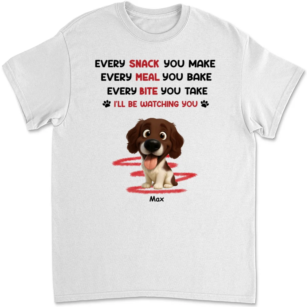 Watching You Forever Version 2 - Personalized Custom Unisex T-Shirt - Image 5
