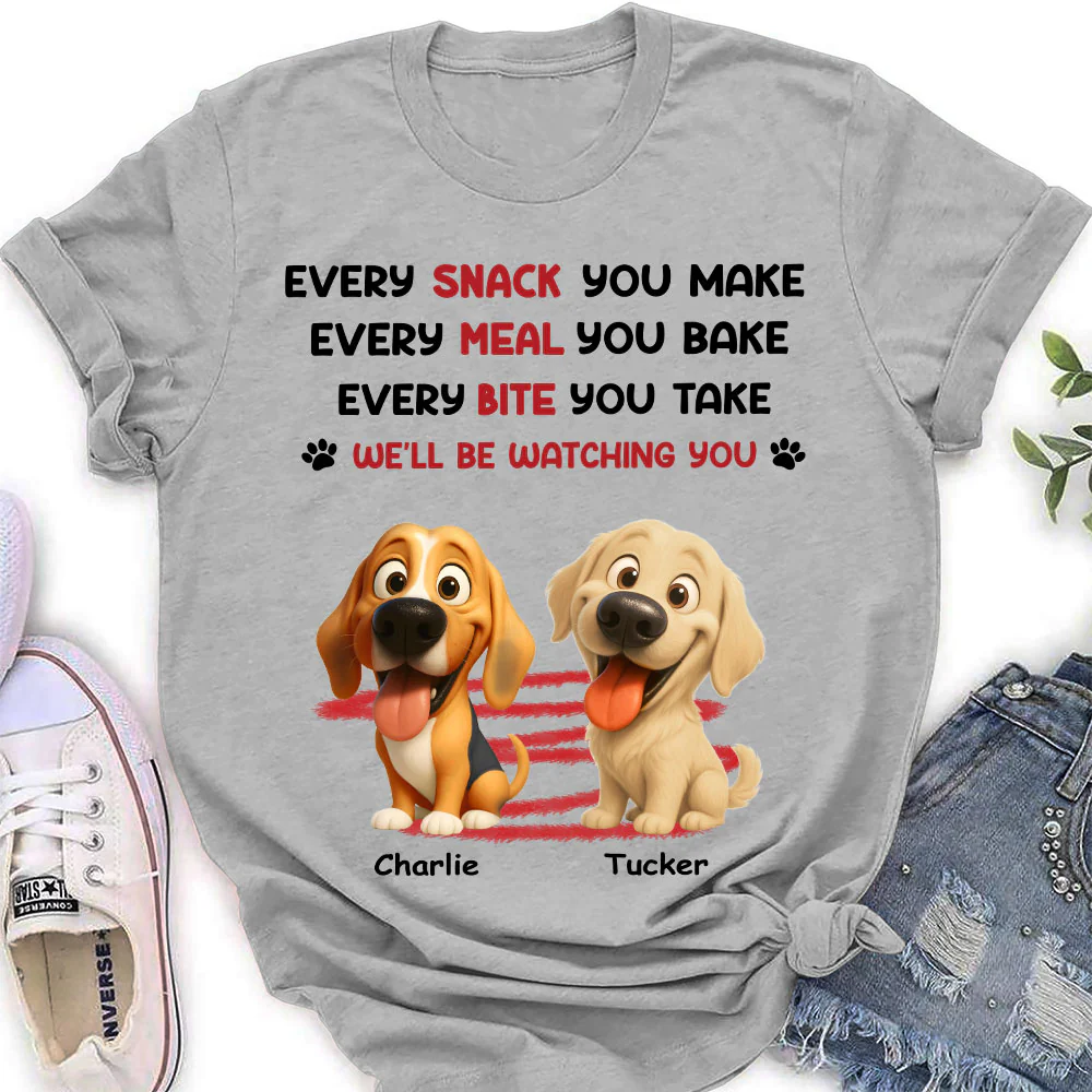 Watching You Forever Version 2 - Personalized Custom Women's T-shirt - Image 2