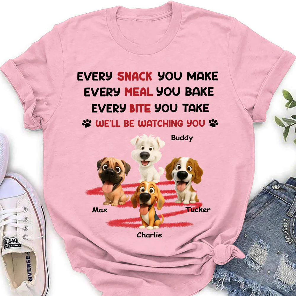 Watching You Forever Version 2 - Personalized Custom Women's T-shirt - Image 4