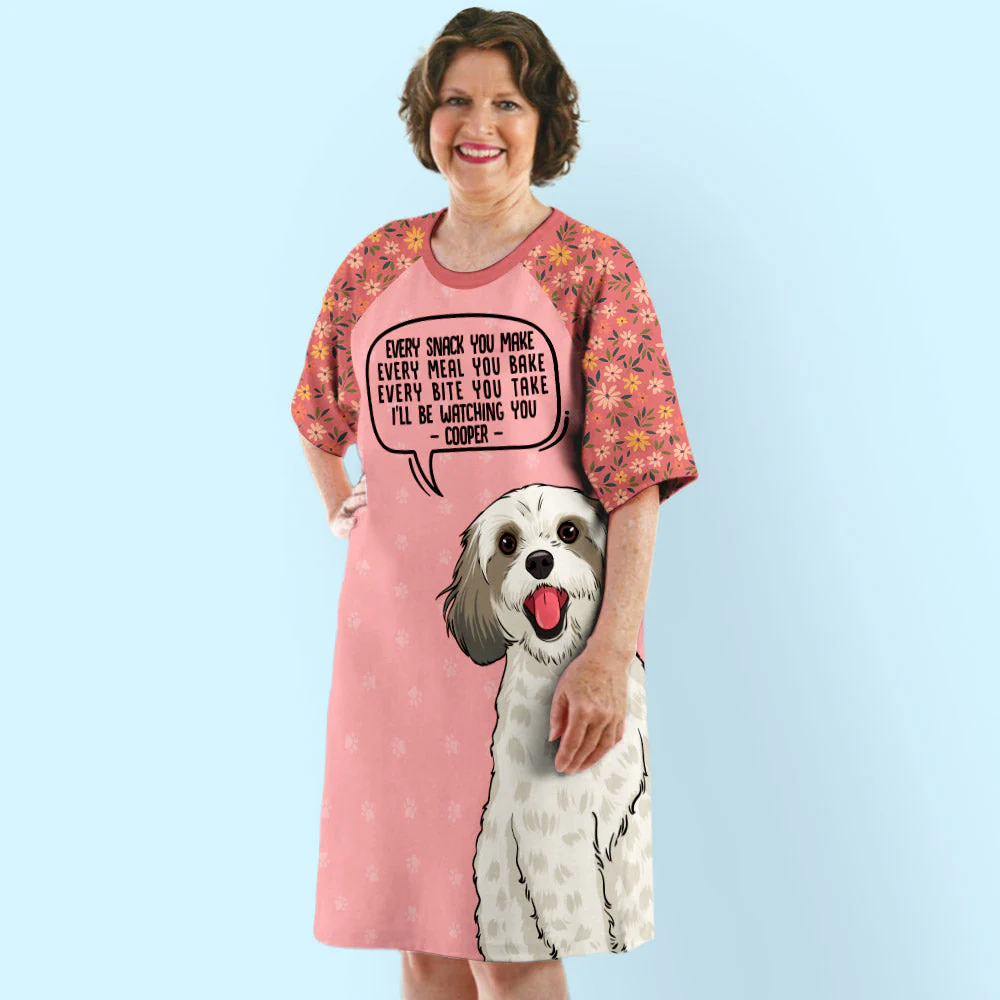 Watching You - Personalized Custom 3/4 Sleeve Dress - Image 5