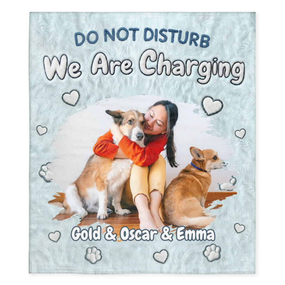 We Are Charging Photo - Personalized Custom Fleece Blanket - Image 3
