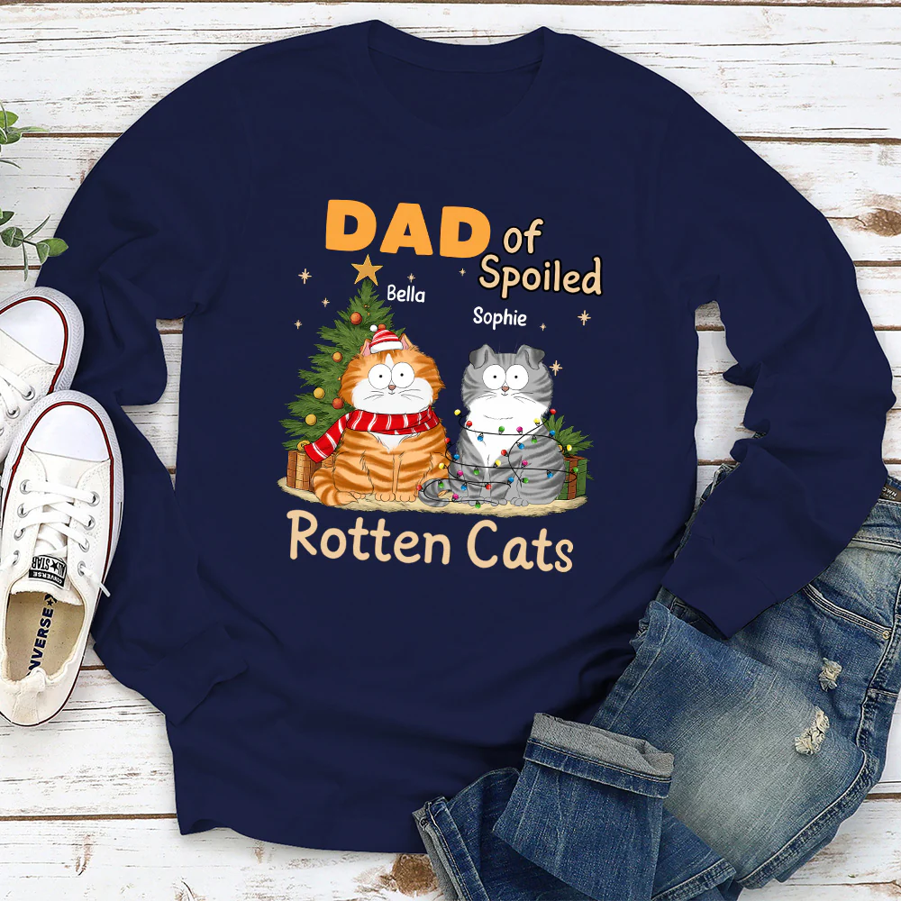 We Are Spoiled Do Not Mind - Personalized Custom Long Sleeve T-Shirt - Image 2