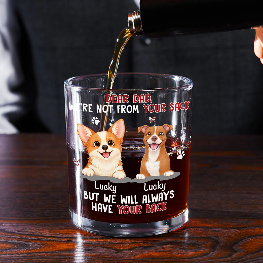 We Chose You Obviously - Personalized Custom Whiskey Glass - Image 2