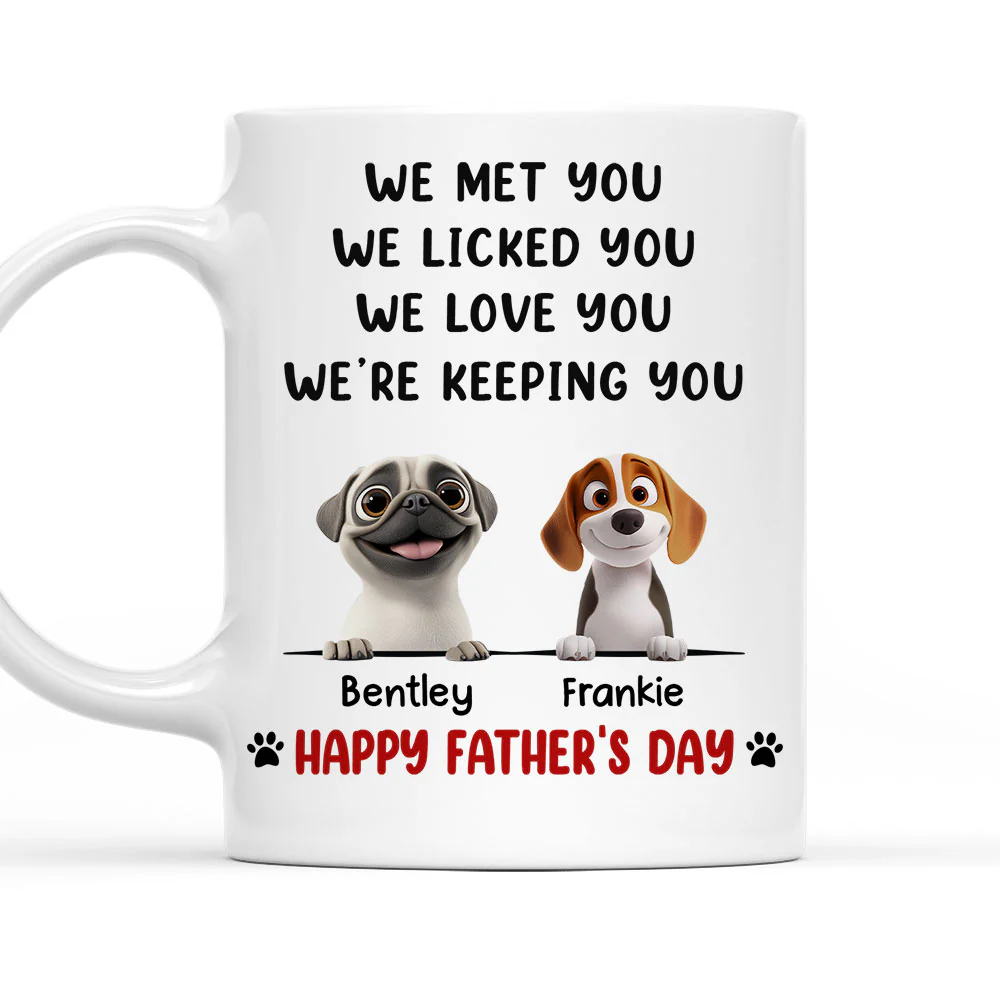 We Licked And Love You Ver 2 - Personalized Custom Coffee Mug