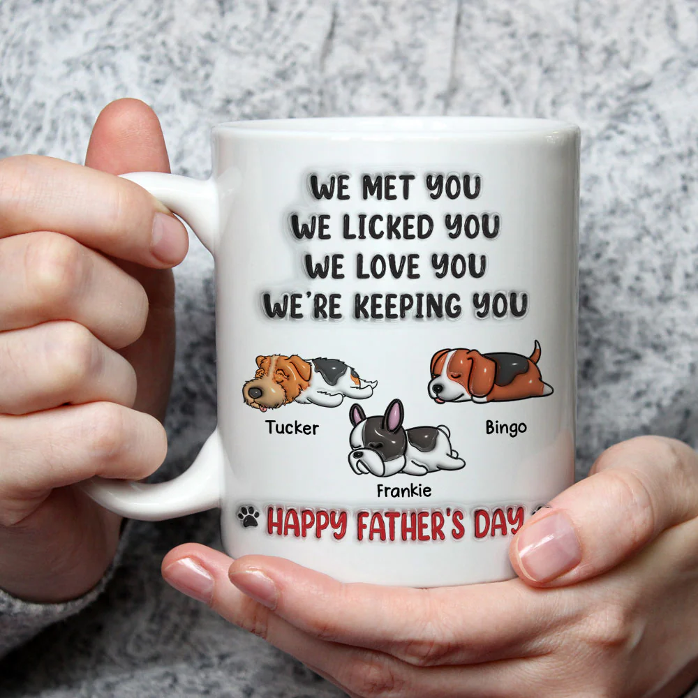 We Licked And Love You Ver 3 - Personalized Custom 3D Inflated Effect Coffee Mug - Image 2