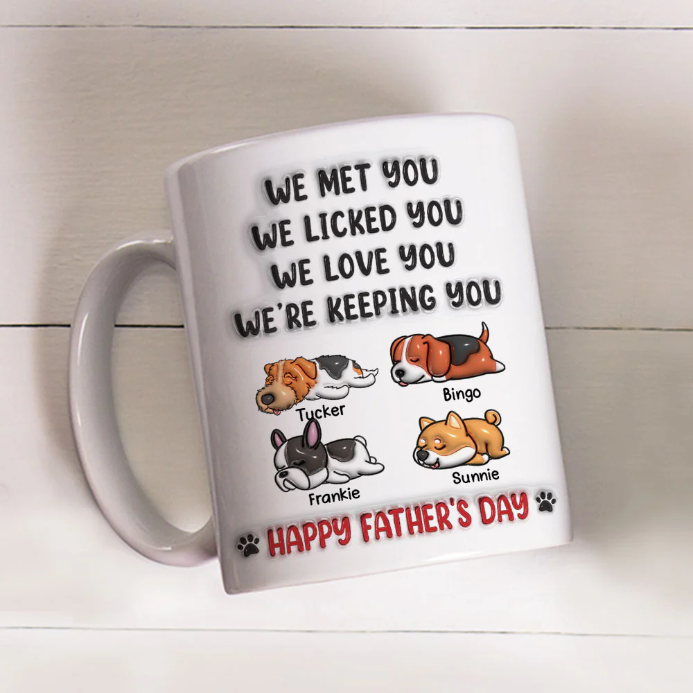 We Licked And Love You Ver 3 - Personalized Custom 3D Inflated Effect Coffee Mug - Image 3