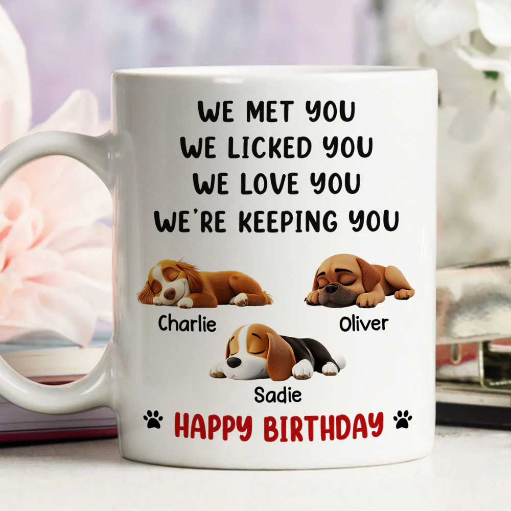 We Licked And Love You Ver Birthday - Personalized Custom Coffee Mug - Image 2
