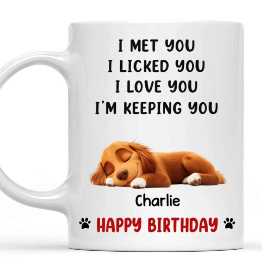We Licked And Love You Ver Birthday - Personalized Custom Coffee Mug - Image 7