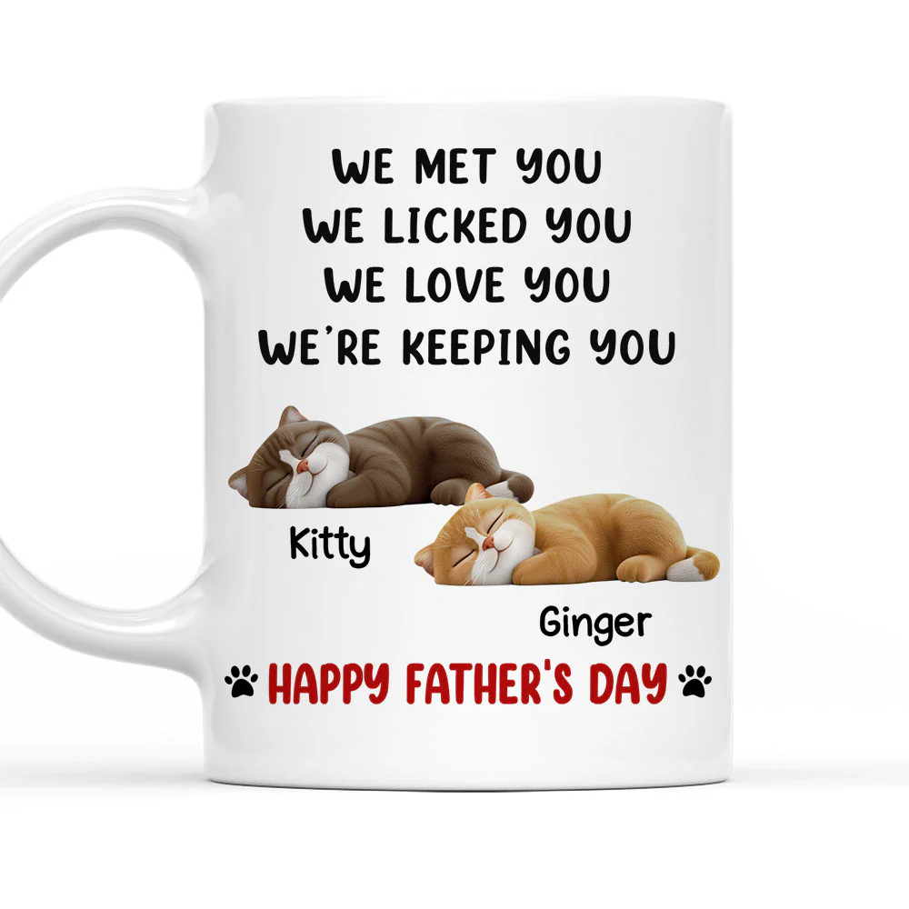 We Licked And Love You Ver Cat - Personalized Custom Coffee Mug