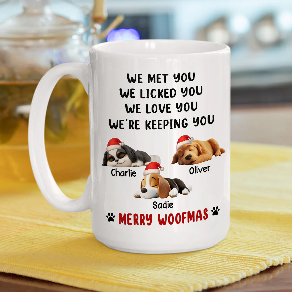 We Licked And Love You Ver Christmas - Personalized Custom Coffee Mug - Image 3