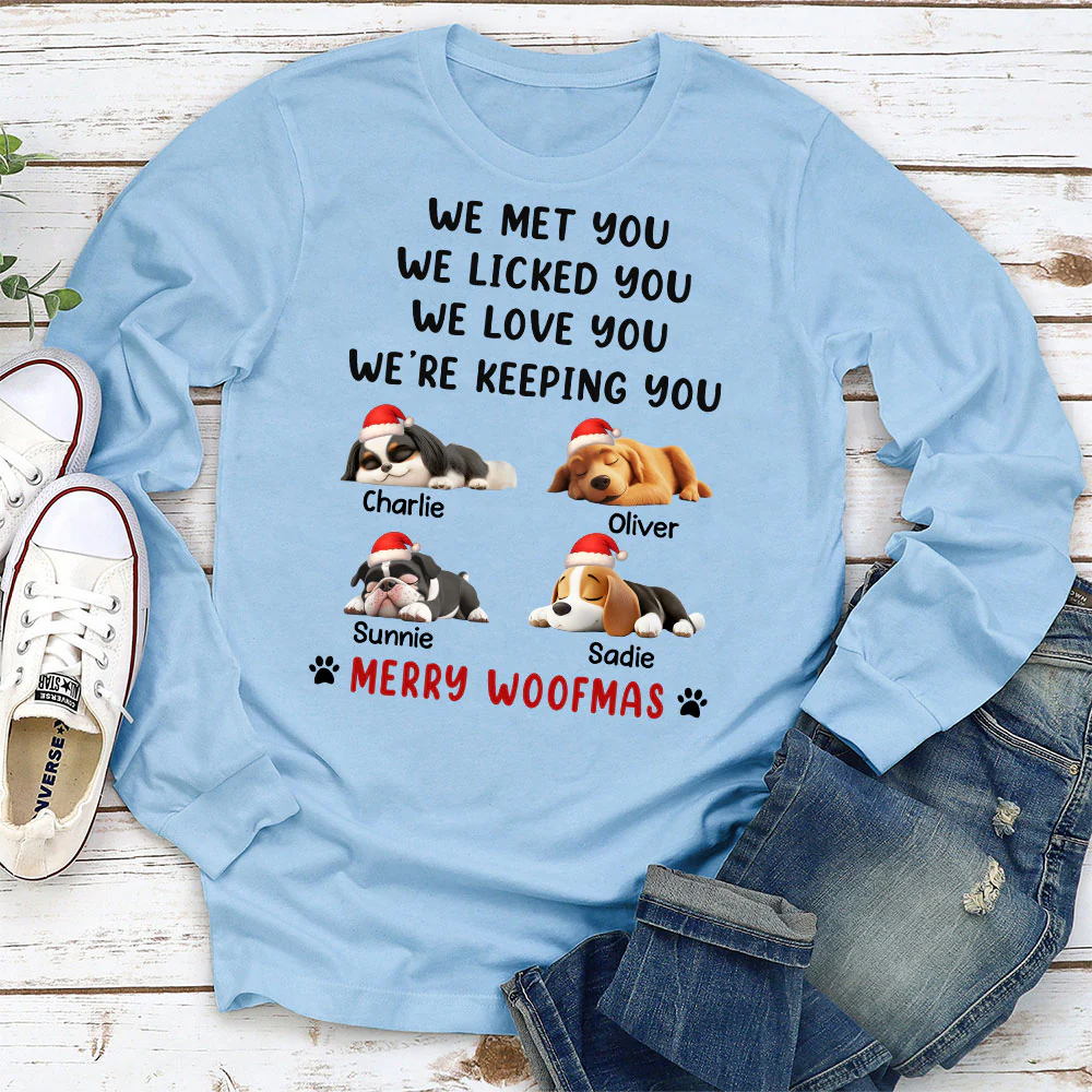 We Licked And Love You Ver Christmas  - Personalized Custom Long Sleeve T-Shirt - Image 3