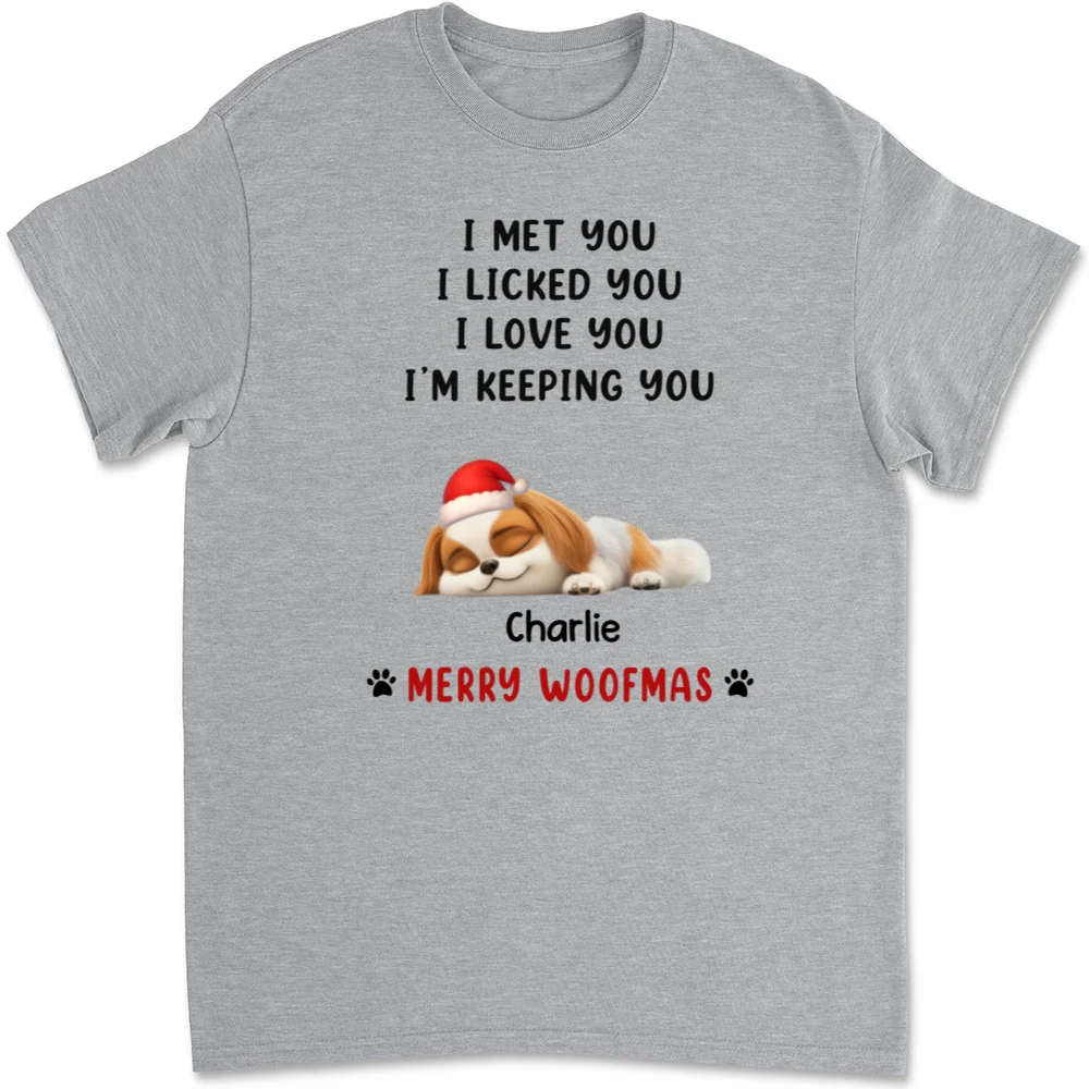 We Licked And Love You Ver Christmas - Personalized Custom Unisex T-Shirt - Image 5