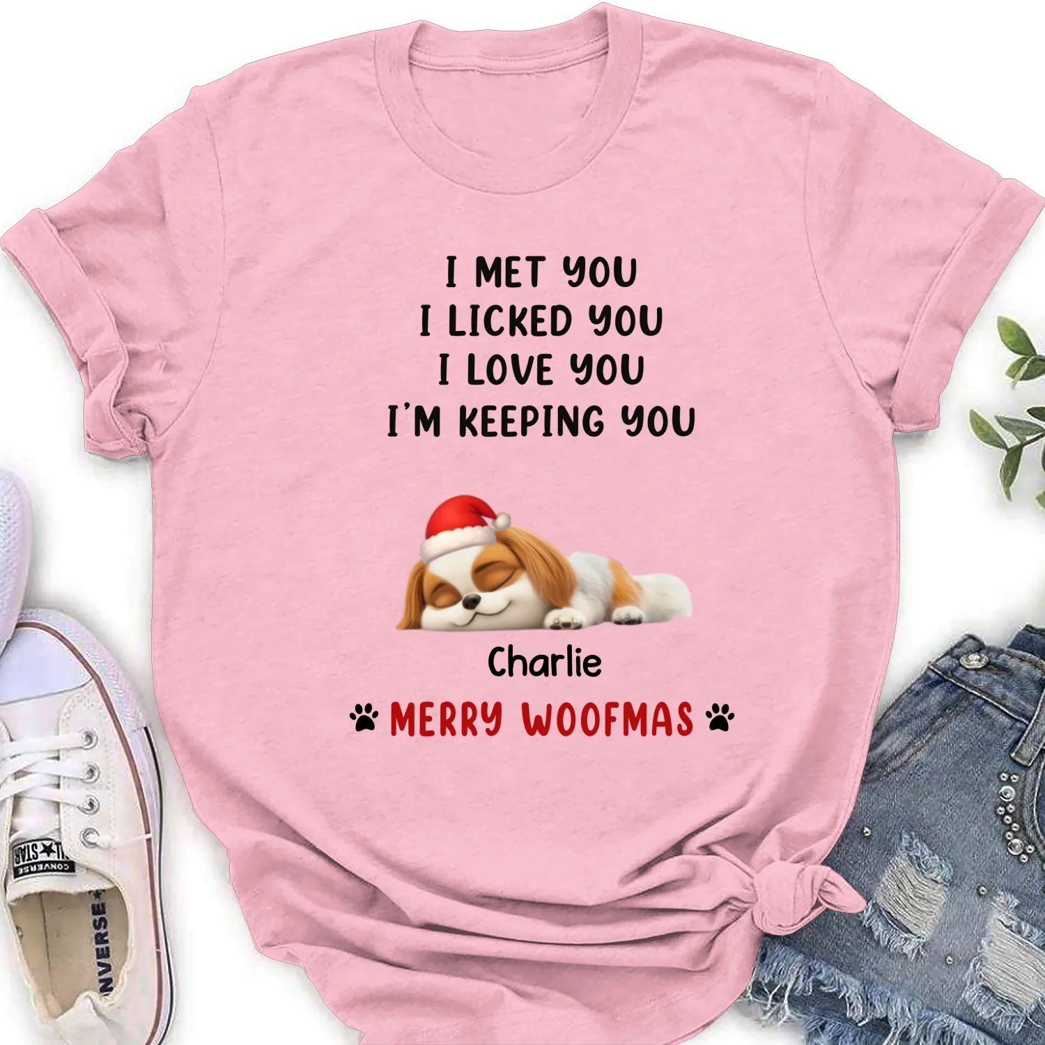 We Licked And Love You Ver Christmas  - Personalized Custom Women's T-Shirt - Image 7