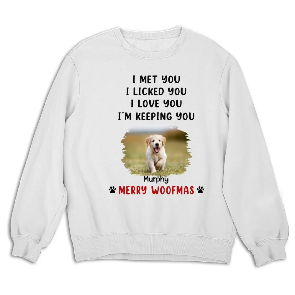 We Licked And Love You Ver Christmas Photo - - Personalized Custom Sweatshirt - Image 6