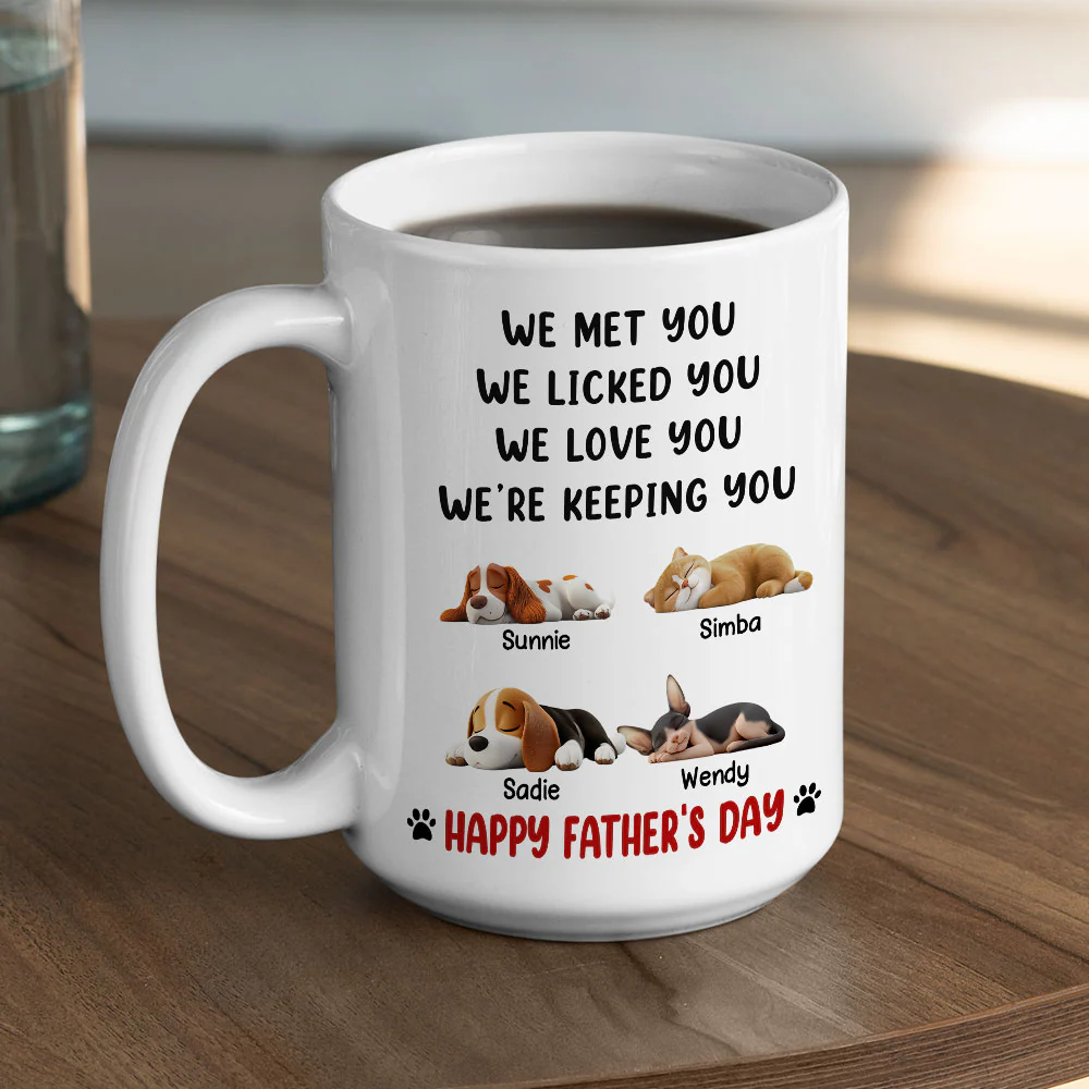 We Licked And Love You Ver Pet - Personalized Custom Coffee Mug - Image 5