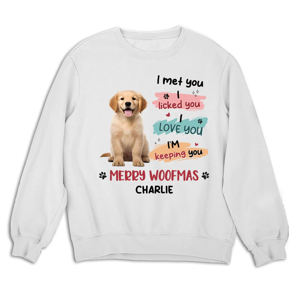 We Licked You Photo - Personalized Custom Sweatshirt - Image 3